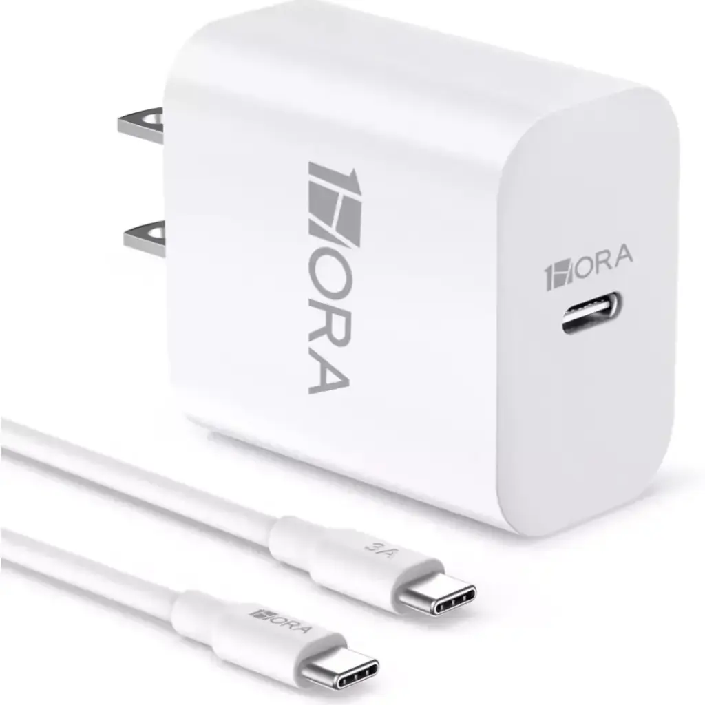 Cargador tipo C Carga Rápida RP 20W Con Cable 1Hora