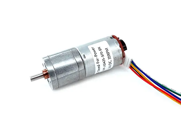 Motorreductor JGA25-370 24VDC 620RPM con Encoder