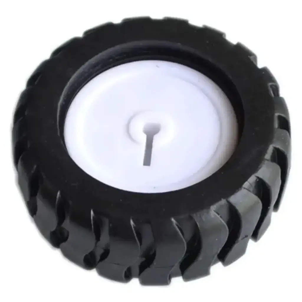 Llanta / Rueda De Goma Pololu 42x19mm Eje Tipo D Para Motor N20