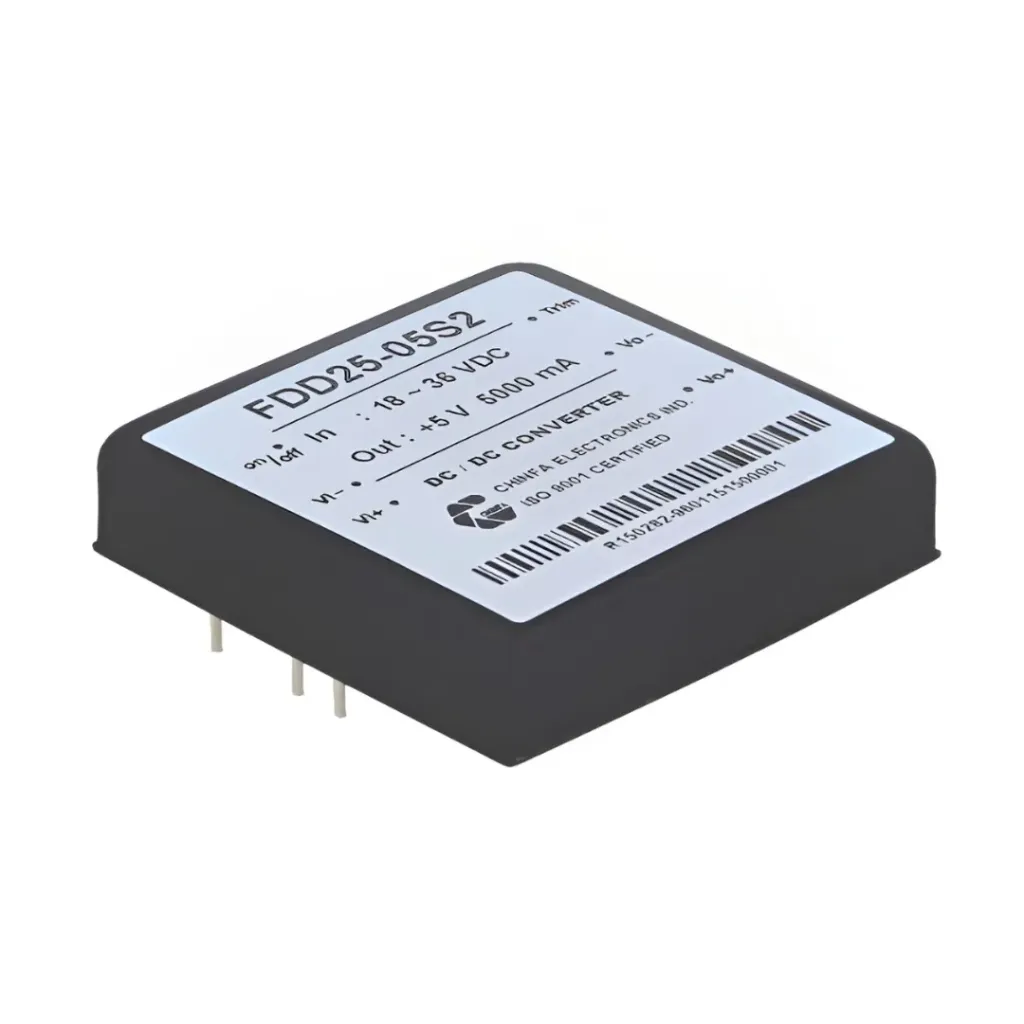 (Producto obsoleto)- Convertidor DC/DC FDD25-05S2 18-36V A 5V 5A Aislado