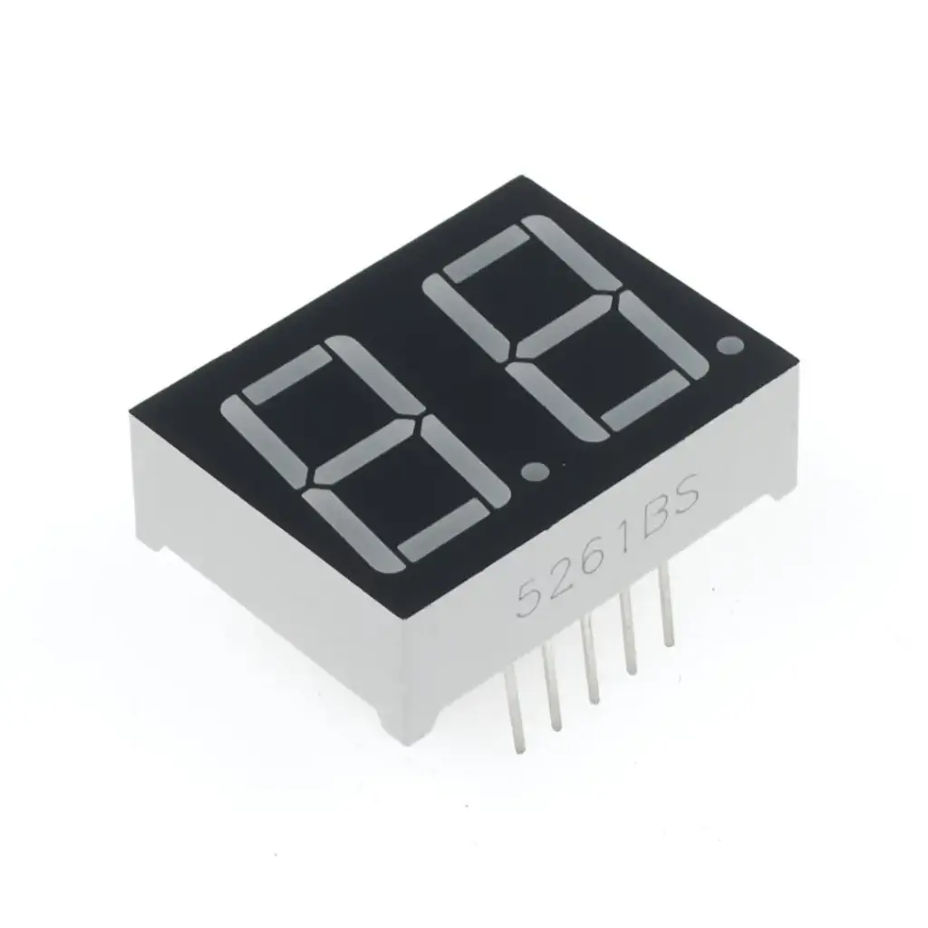 [7SEG-A2-56] 5621BS Display De 2 Dígitos, 7 Segmentos Rojo, Ánodo Común 0.56"