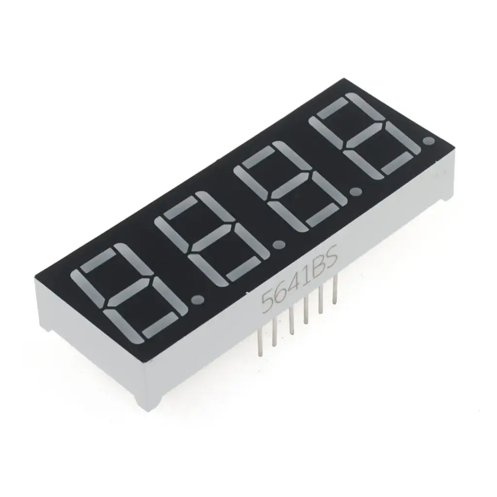 [7SEG-A4-56] 5641BS Display De 4 Dígitos, 7 Segmentos Rojo, Ánodo Común 0.56"