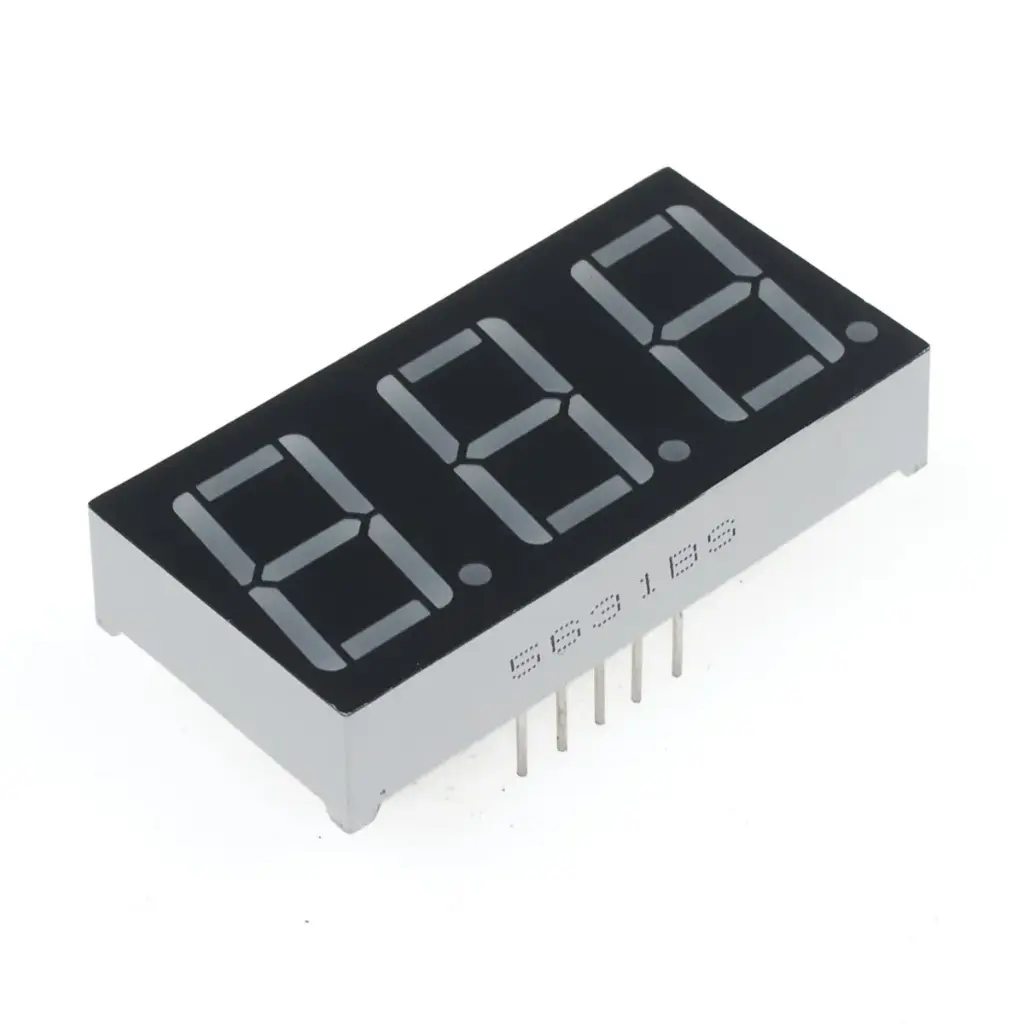 5631BS Display De 3 Dígitos, 7 Segmentos Rojo, Ánodo Común 0.56"