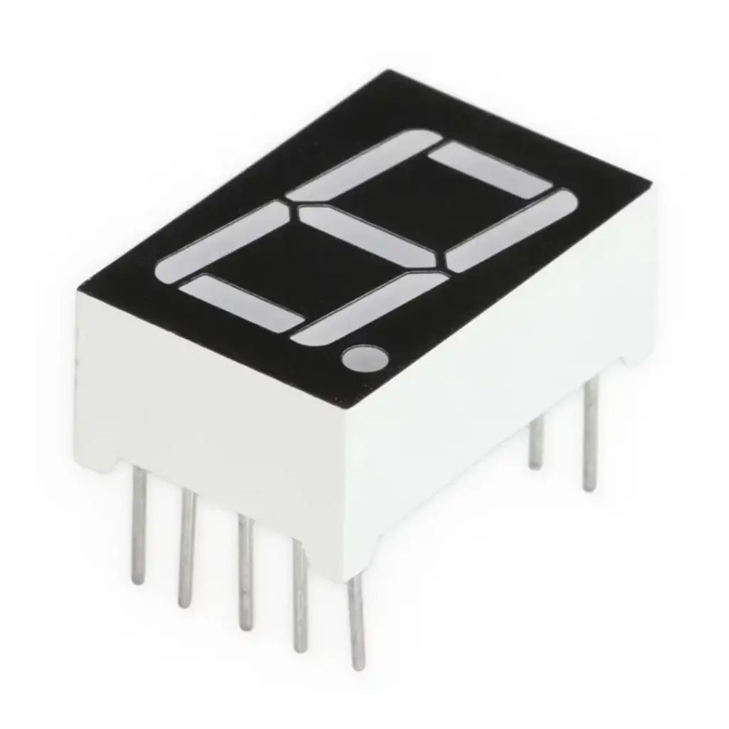 5611BS Display De 1 Dígito, 7 Segmentos Rojo, Ánodo Común 0.56"