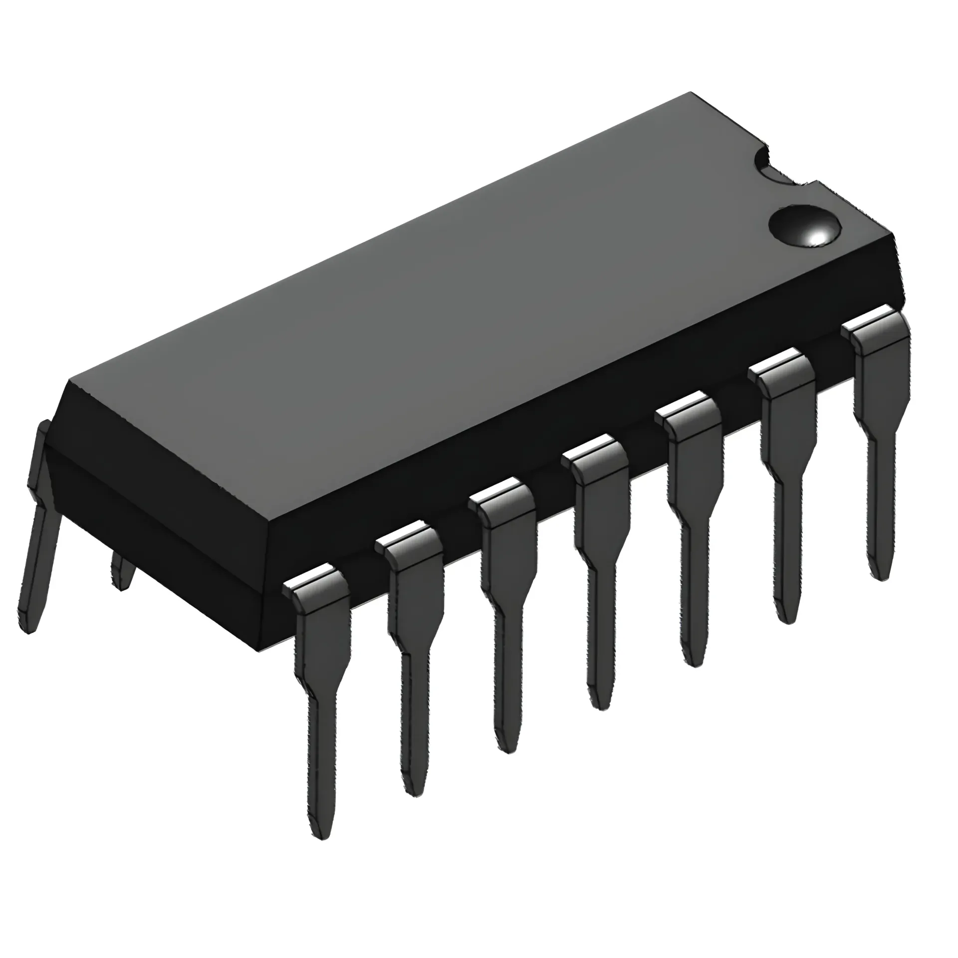 [IC74L040] Compuerta Lógica CD74HC14E Inversor 6 Canales Schmitt DIP-14