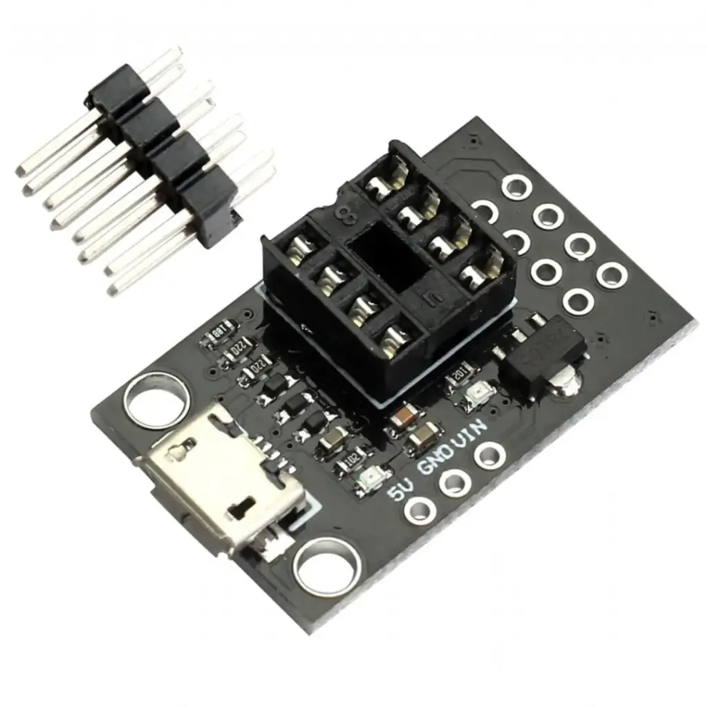 Placa Adaptador para Programar Attiny85 micro USB 
