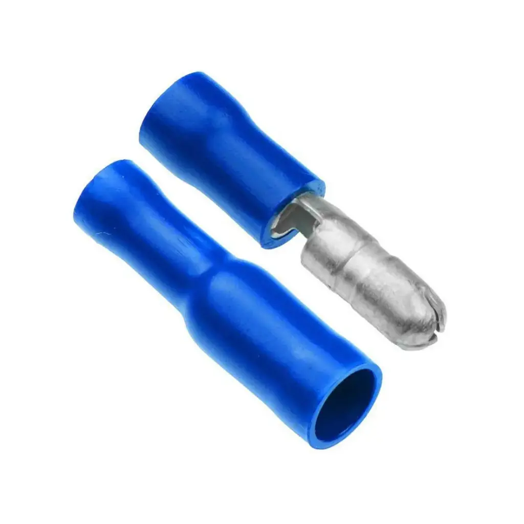 Terminal Conector Rápido Tipo Bala Para Cable Calibre 14-16 AWG (Azul)