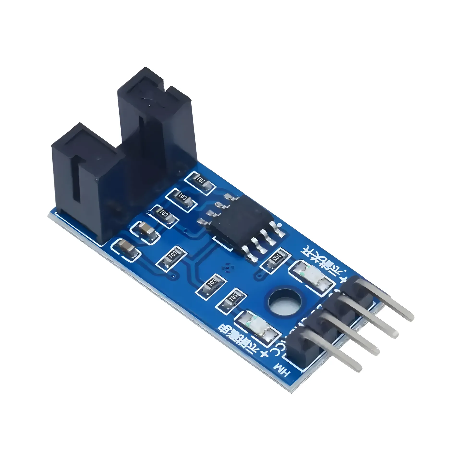 Sensor de Velocidad para Tacómetro con Optoacoplador Tipo Ranura
