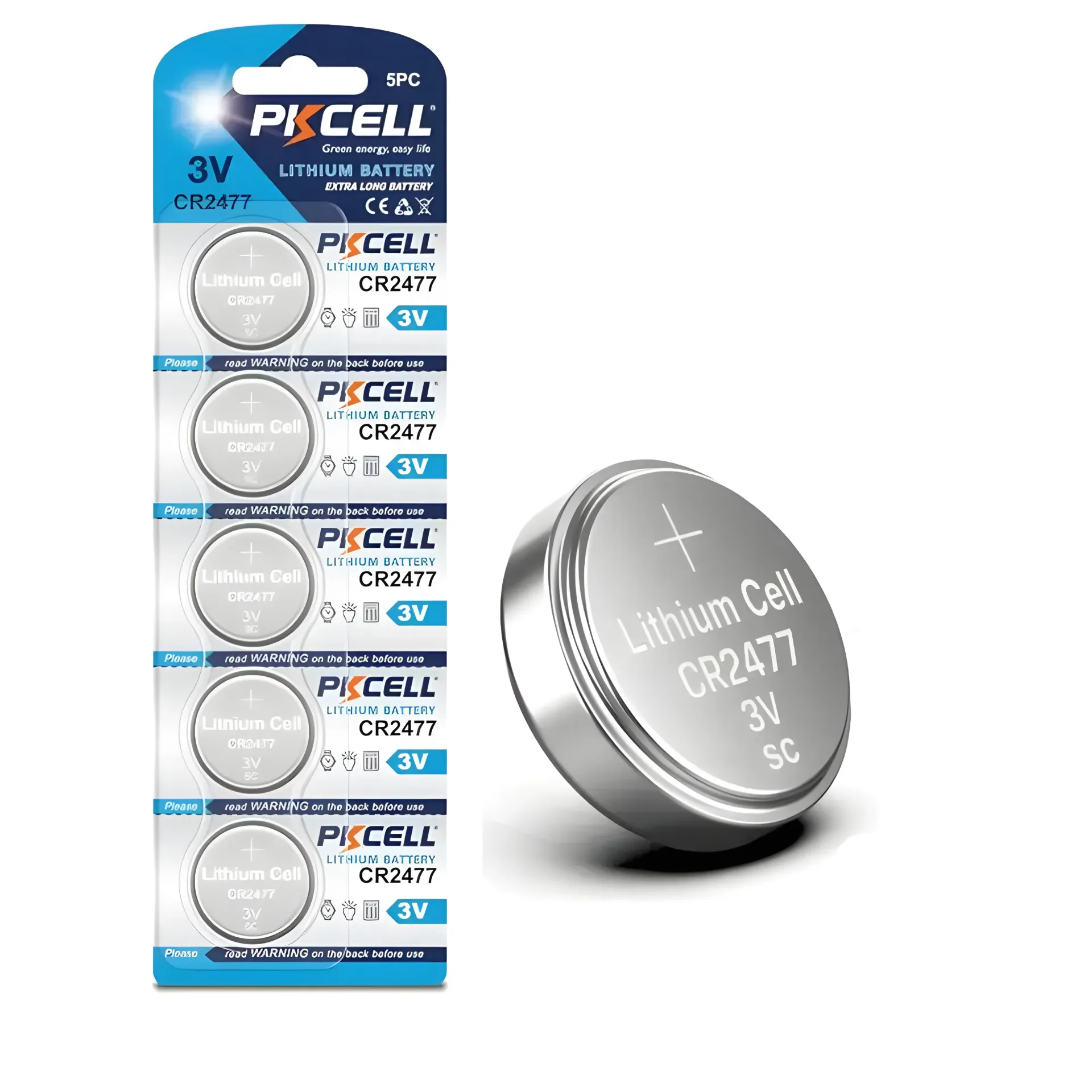 [BAT003-CR2477] CR2477 Bateria De Litio 3V 900mAh