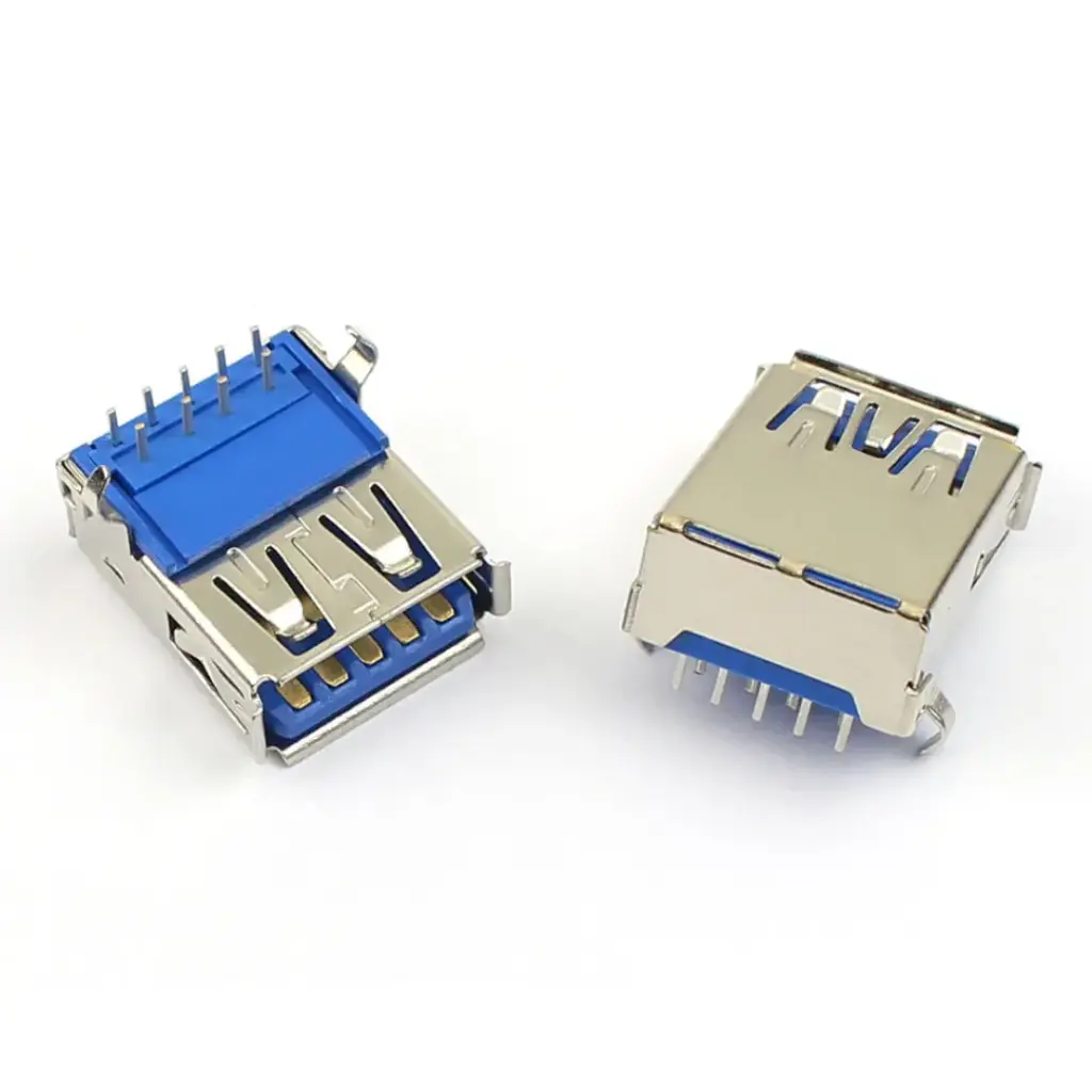 Conector USB 3.0 Hembra Tipo A 9 Pines 