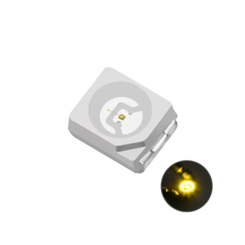 LED SMD Diodo Emisor de Luz Amarilla 3528 