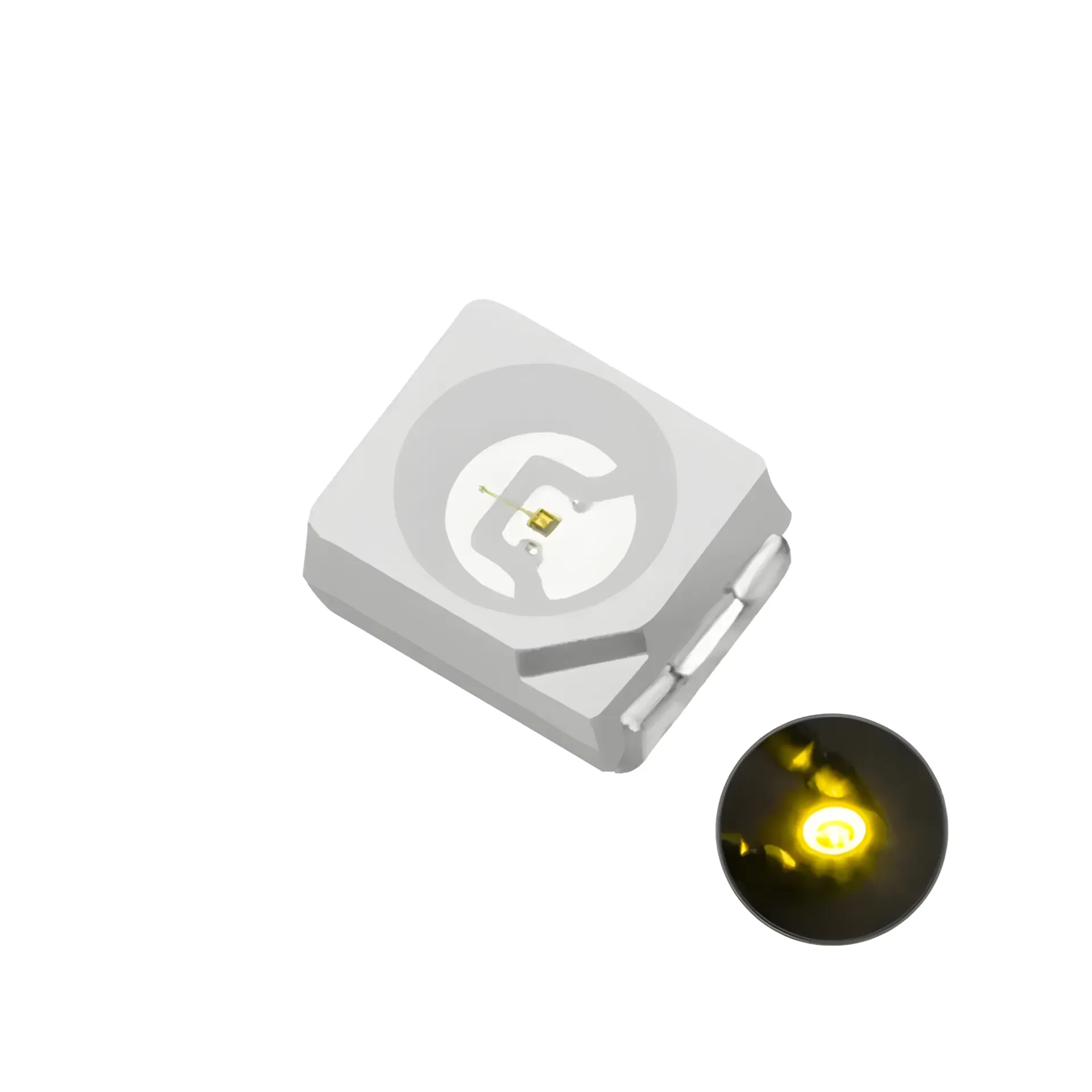 LED SMD Diodo Emisor de Luz Amarillo 1206 