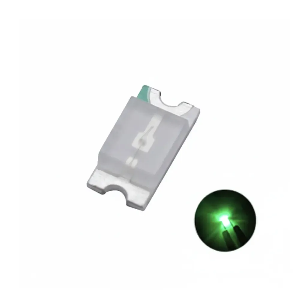 LED SMD Diodo Emisor de Luz Verde 1206  