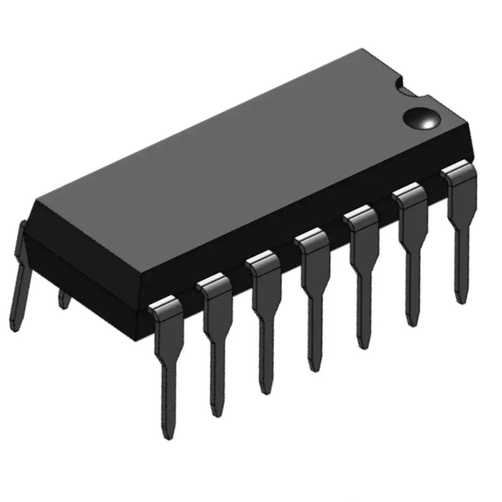 Compuerta Lógica SN74LS47N Decodificador BCD-Display 7 segmentos DIP-14