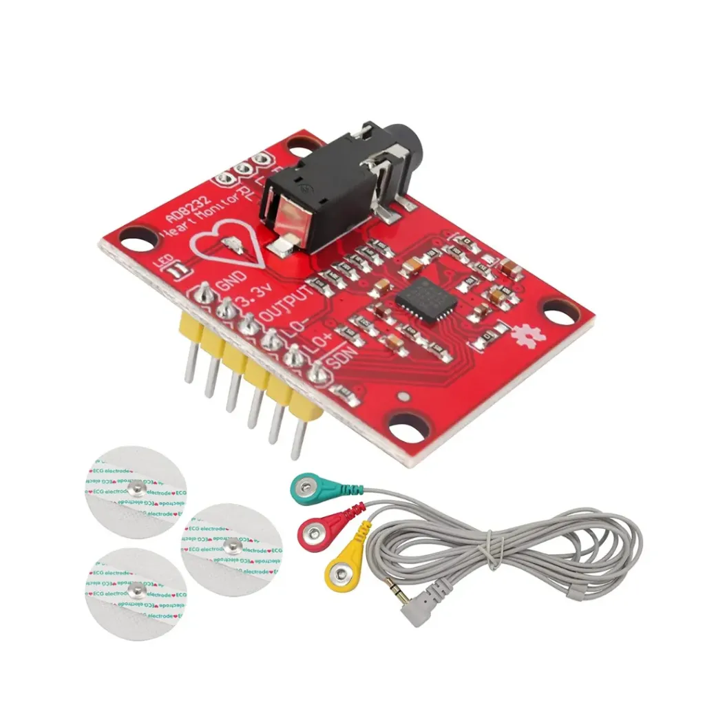 Módulo Sensor ECG AD8232 con Medidor de Frecuencia cardiaca