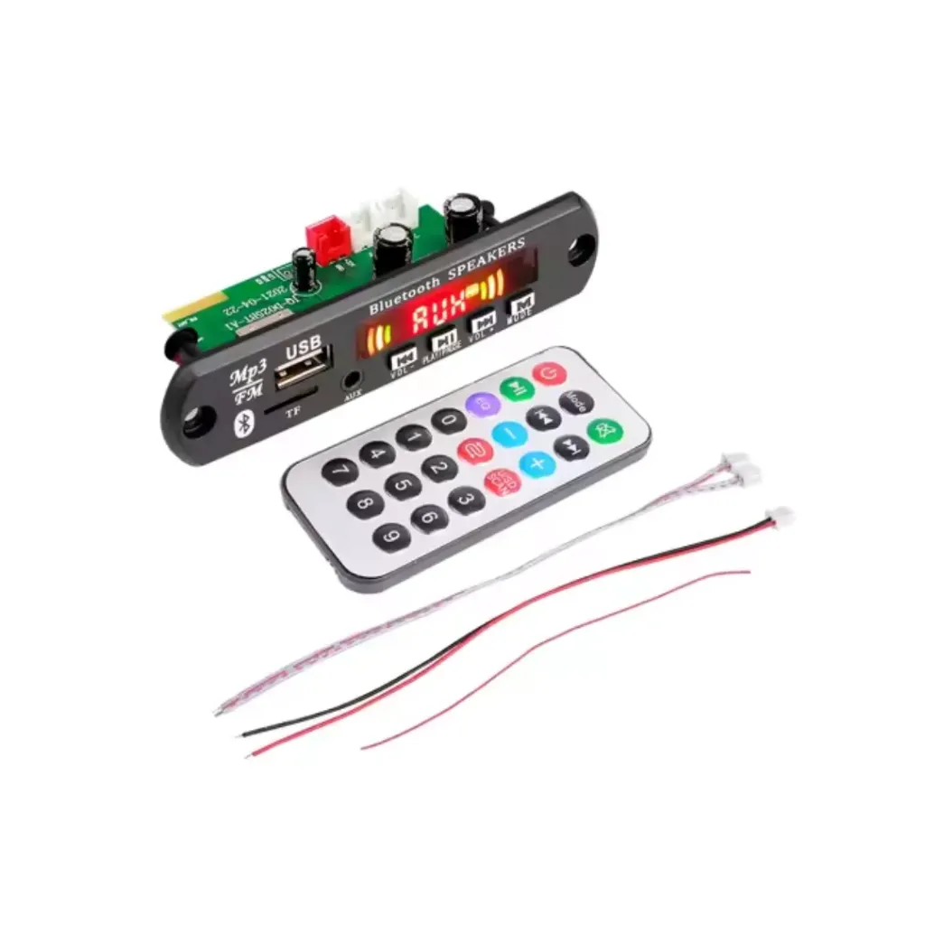 Módulo decodificador de MP3 con Bluetooth 5.0, SD, USB y radio FM con amplificador estereo 40w amplificador de 12V