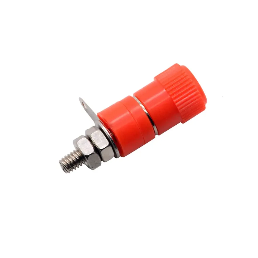 Terminal Jack de Banana 4mm Atornillable Rojo