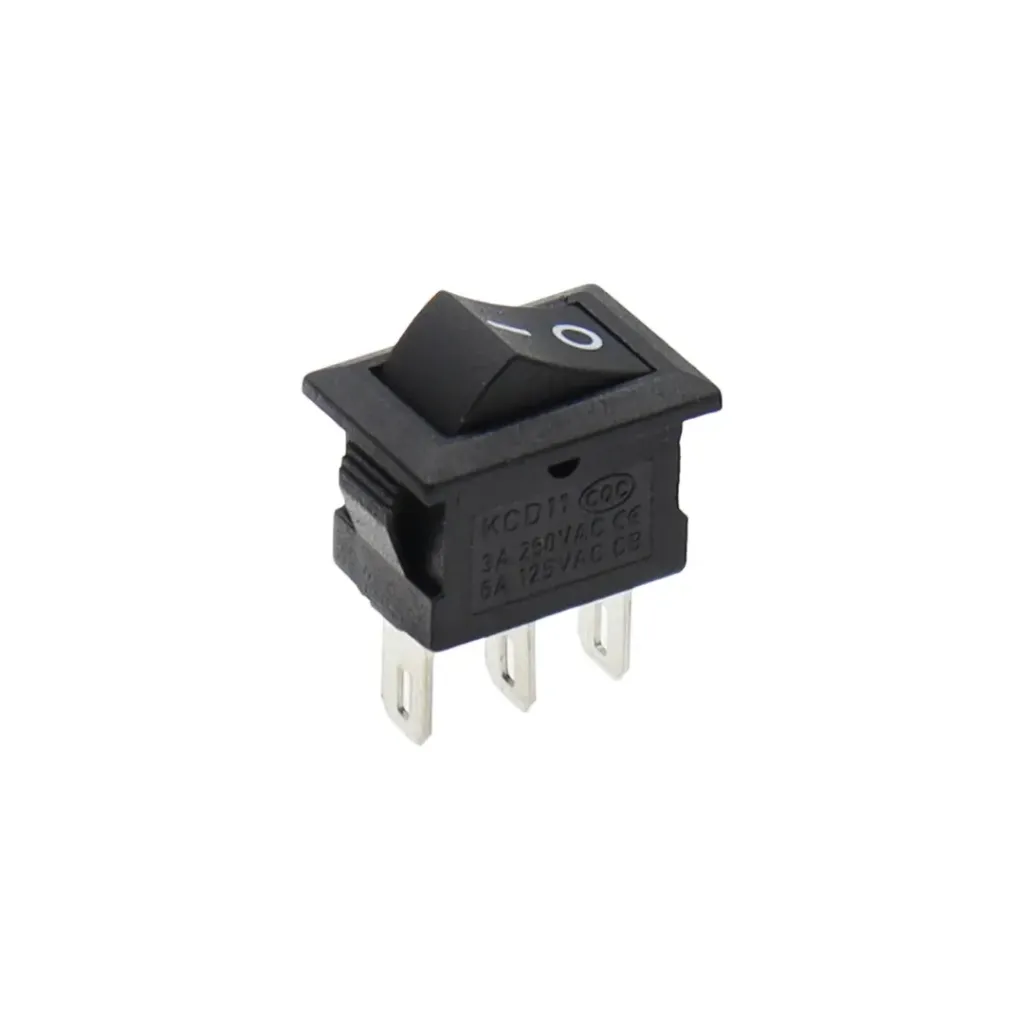 Interruptor Balancín KCD11 ON/OFF 10x15mm 250VAC 3A  3 PINES