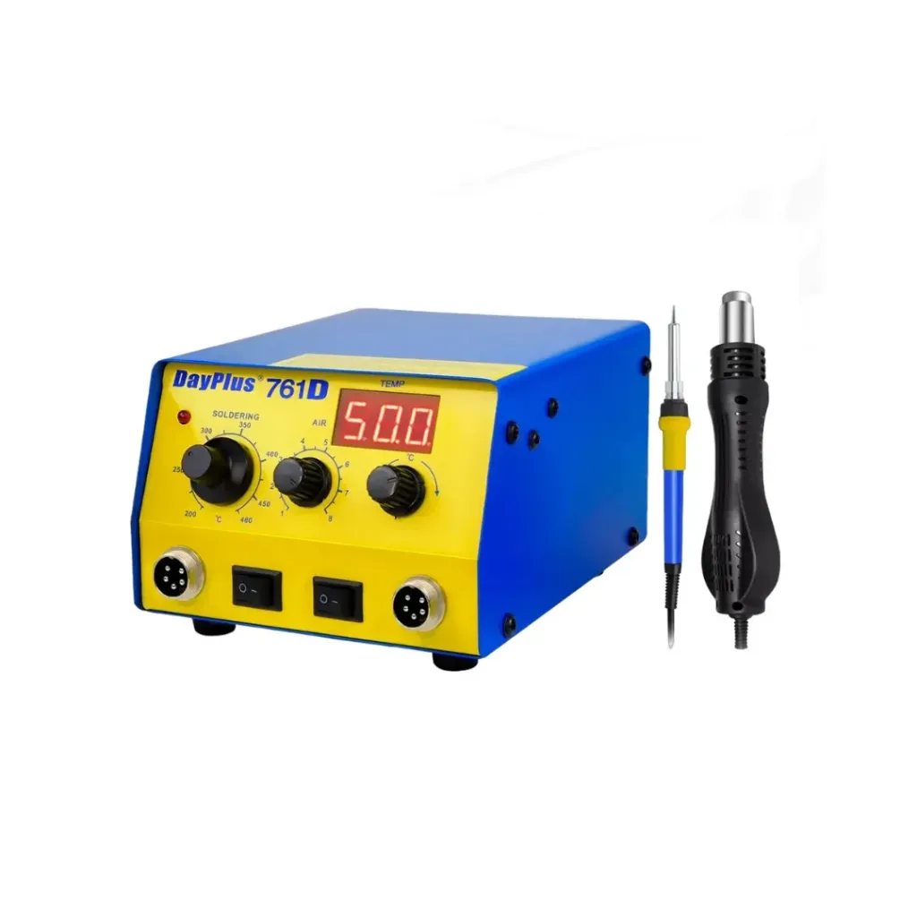 Estación para Soldar 110v 950w con Pistola de calor ,Cautin con Pantalla Digital BOWOSHEN