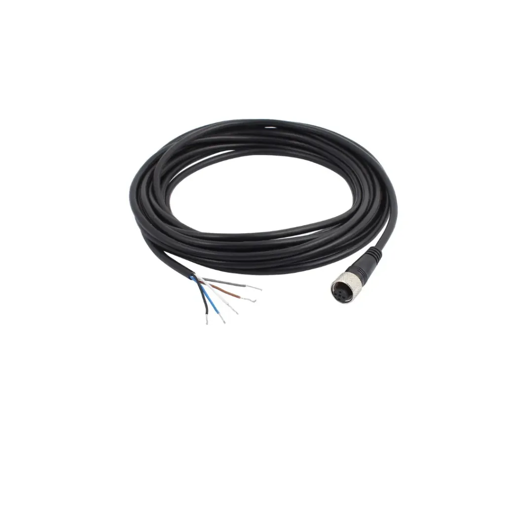 Cable conector de Sensor M12 enchufe impermeable macho 5 pines + 2m