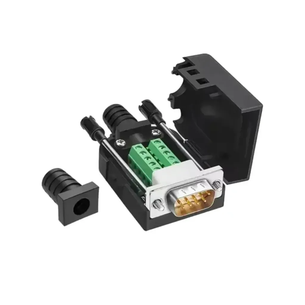 Conector DB 9 pines RS232 D-SUB macho pines terminales de ruptura RS485