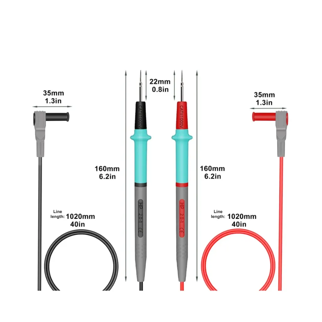 Cable Para Multímetro de punta fina 1000v 25A