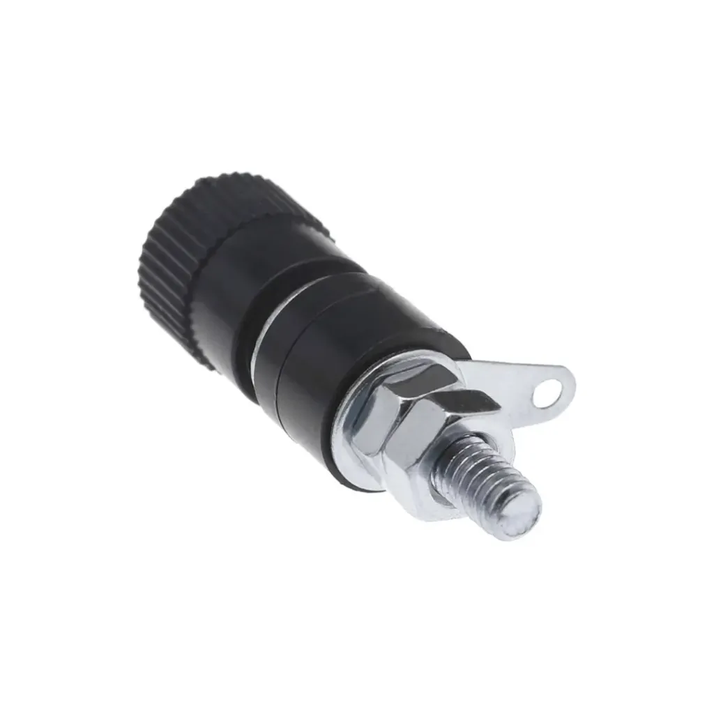 Terminal Jack de Banana 4mm Atornillable Negro