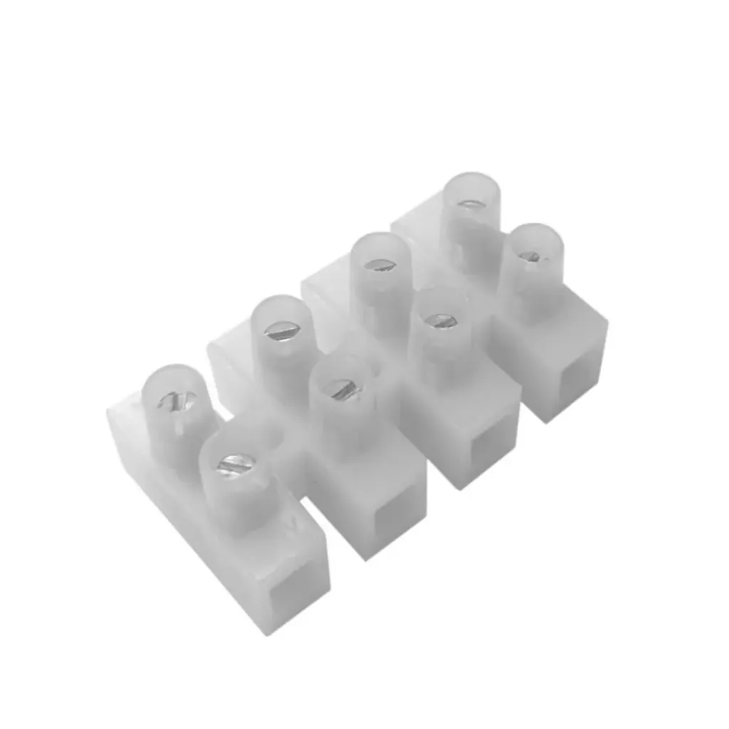 Banco de terminales de 2 filas, 8 tornillos