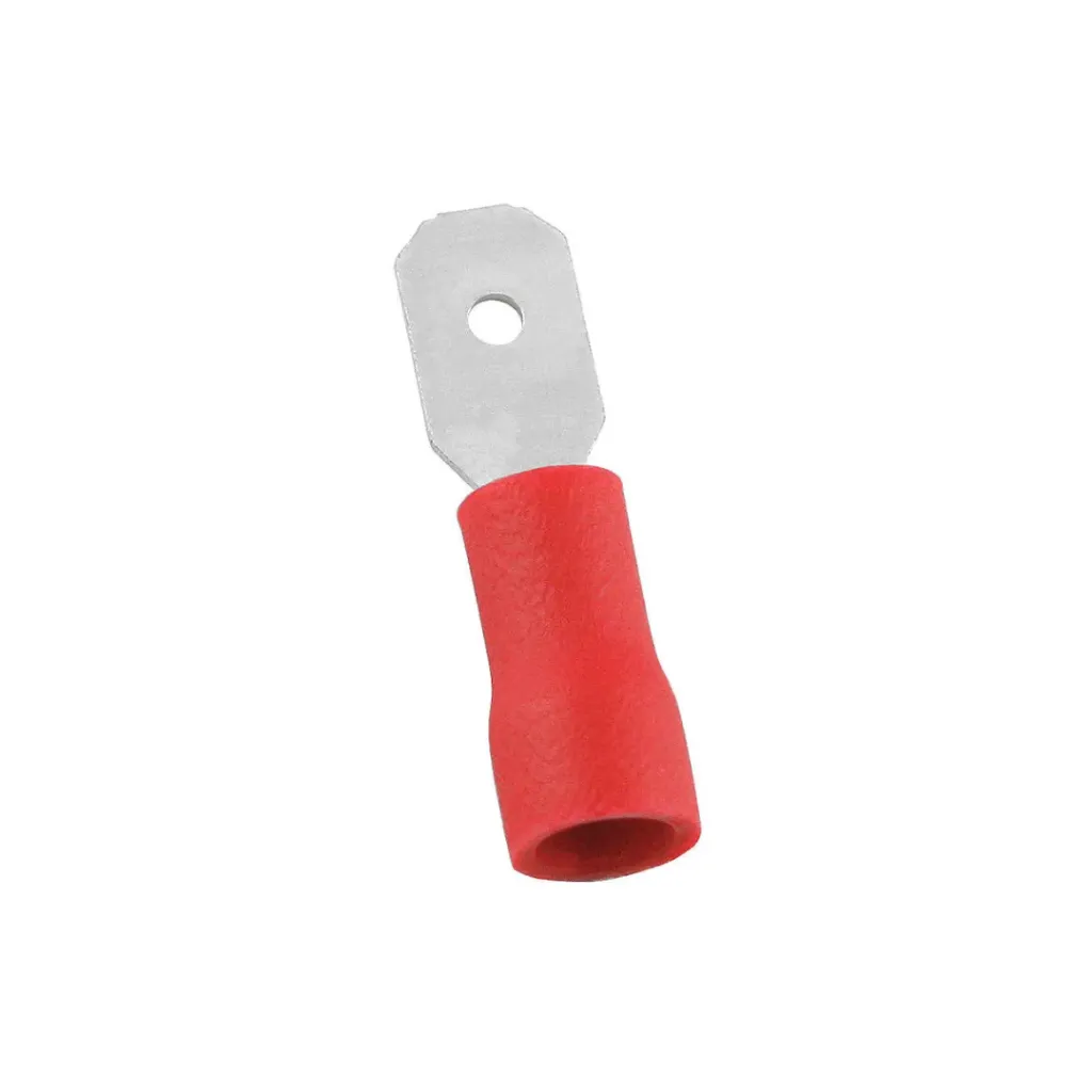 [CONT023] Terminal macho Tipo Faston Para Cable Calibre 22-18 AWG  2.8mm (Rojo)
