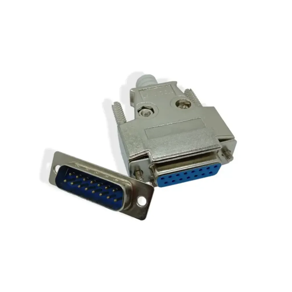 Conector DB 15 pines hembra con proteccion de plastico