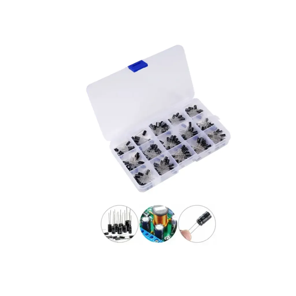 [KITCAPA-ELEC-02] Kit de Capacitores Electrolíticos 24 valores  102 PIEZAS