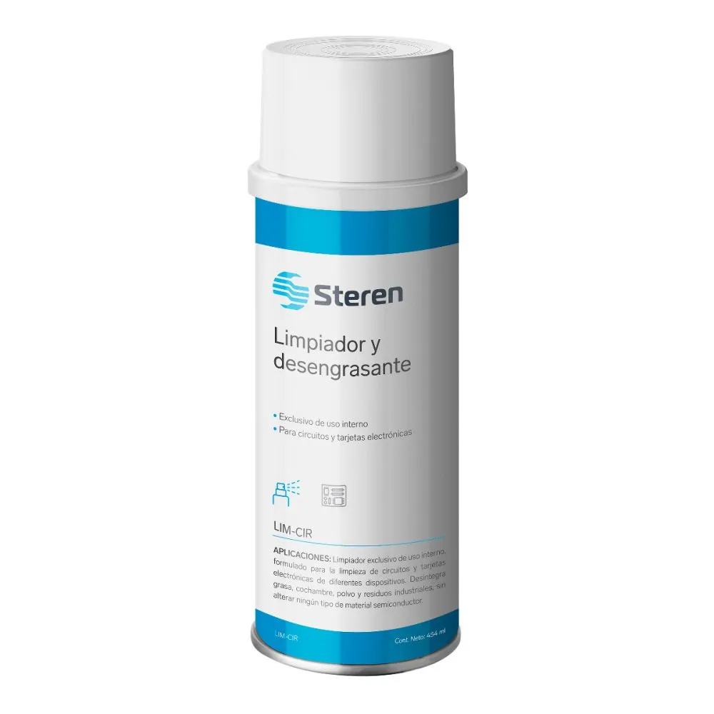 Limpiador y desengrasante para circuitos 454ml STEREN