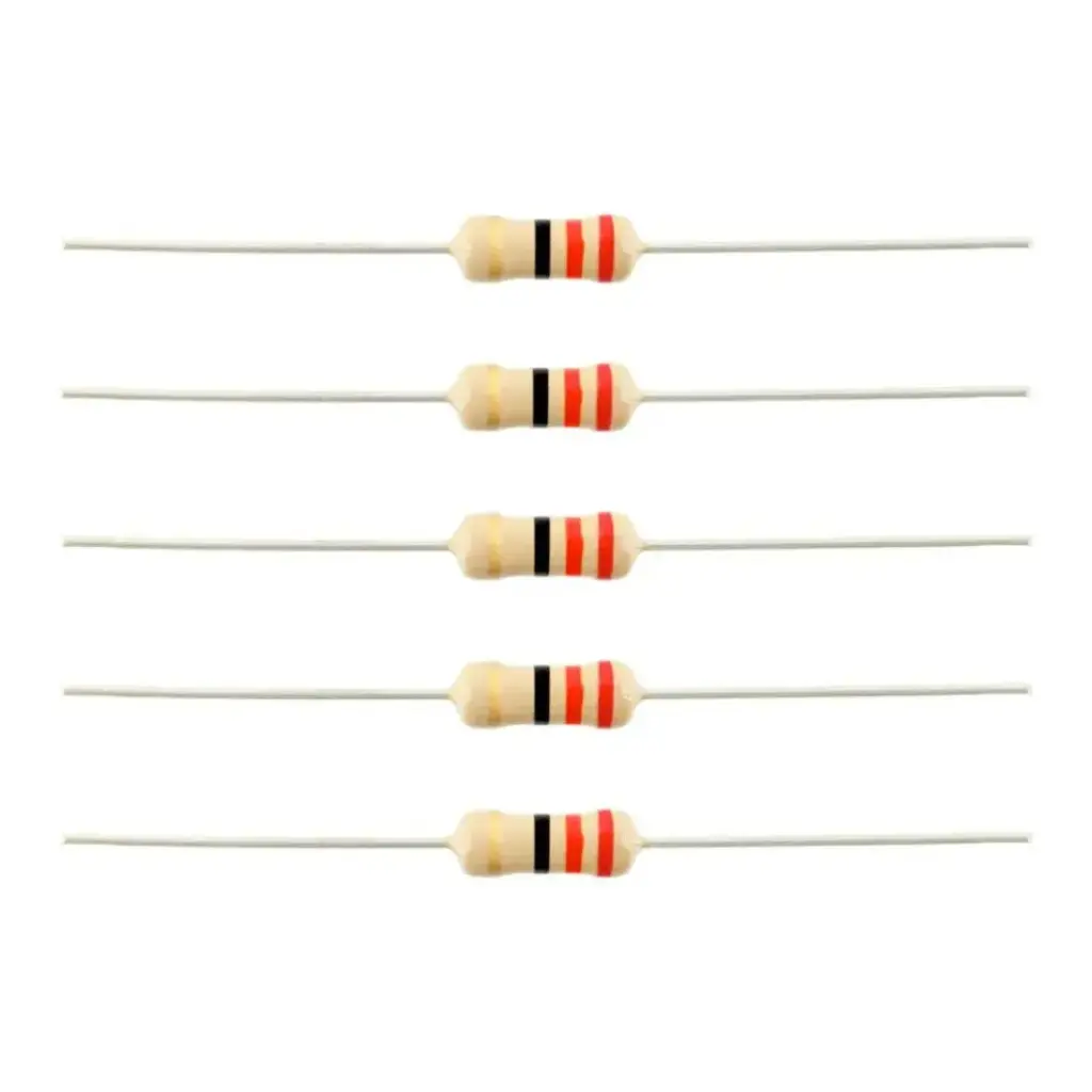 Resistencia 120K ohms 1/4W 4 Bandas 5% De Tolerancia