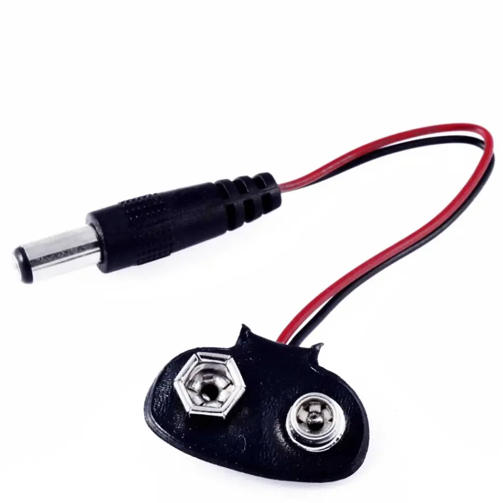 Conector De Pila 9V Con Jack 2.5mm