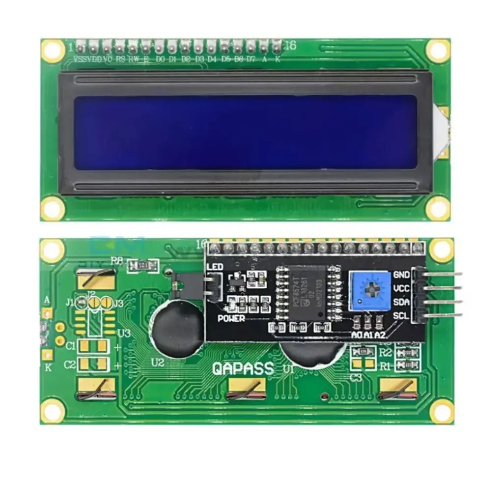 Pantalla LCD 16x2 Azul 5V - Con Modulo I2C