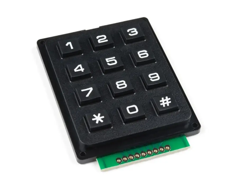 Teclado numérico matricial uso rudo 3x4