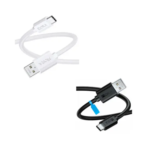 [CTC001] Cable Tipo C 1M 2.1A 1hora Blanco/Negro 