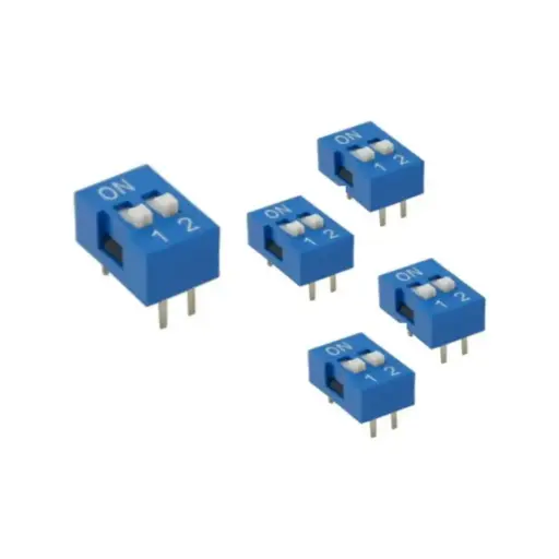[INT021] DIP Switch azul 2 posiciones THT