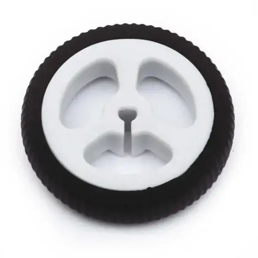 [WHEEL001] Rueda para Motor 34mm diámetro con eje de 3mm tipo D