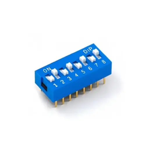 [INT022] DIP Switch azul 8 posiciones THT