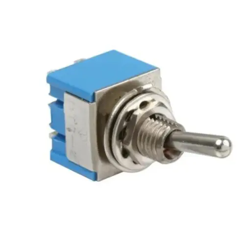 [INT023] Switch Miniatura, De Palanca, 1 Polo, 2 Tiros, 3 Posiciones ON-OFF-ON MTS-103