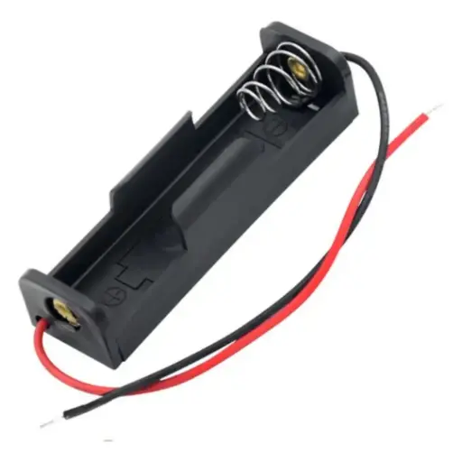 [P-BATAA_001] Caja Porta Pilas Para Una Batería AA LR6 Con Cables