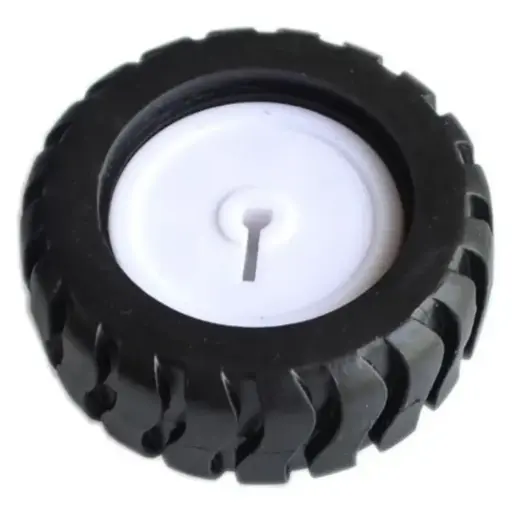 [WHEEL002] Llanta Rueda De Goma Pololu 42x19mm Eje Tipo D Para Motor N20