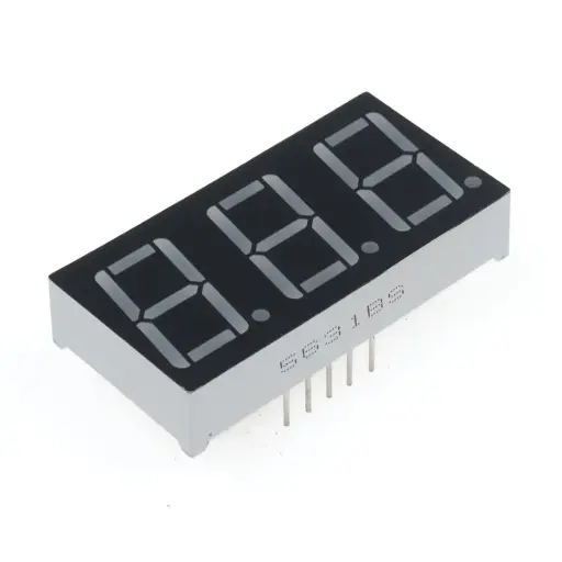 [7SEG-A3-56] 5631BS Display De 3 Dígitos, 7 Segmentos Rojo, Ánodo Común 0.56"